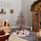6ft. Pre-Lit Frosted Berry Twig Artificial Christmas Tree, Multicolor Gum Ball LED Lights